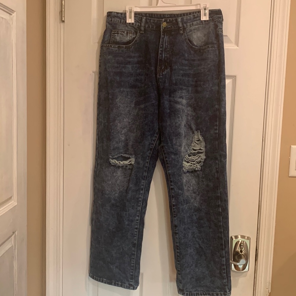 Shein Ripped Jeans - Size OXL - Wide Leg - Without Tags but Never Worn